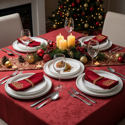 Ribbed Dinner Plates