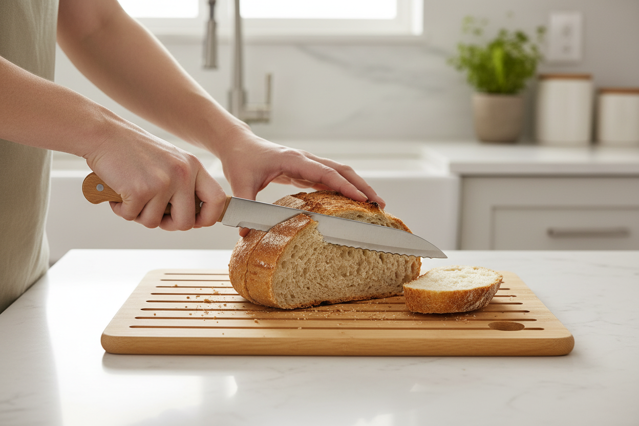Bread Board with Knife