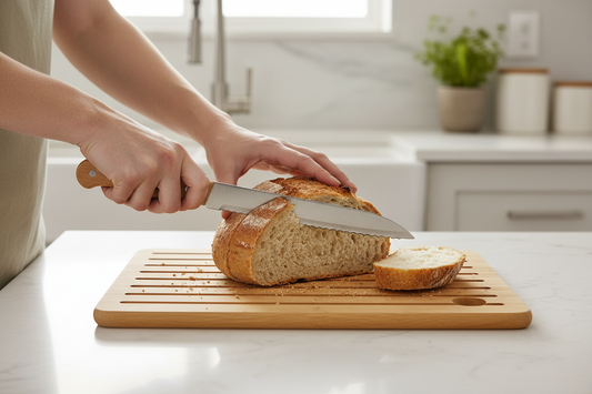 Bread Board with Knife