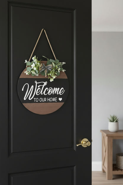 Floral Welcome Sign