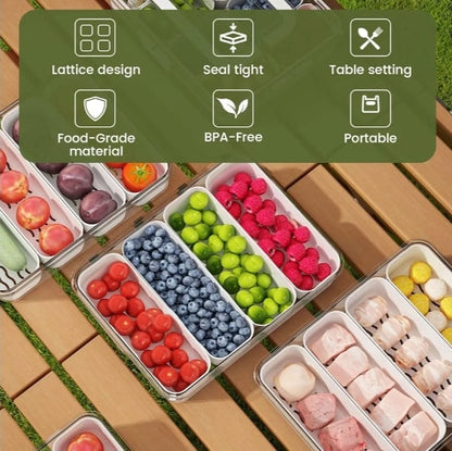 4 Compartment Snack Box