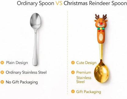 2pc Gold Holiday Cutlery