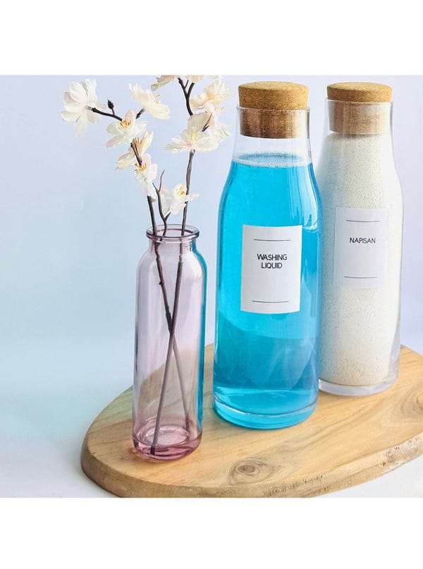 Glass Bottles with Cork Lids