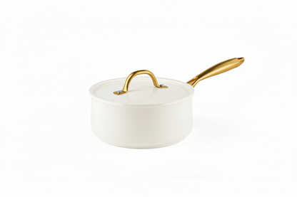 Ceramic Cookware with Gold Handles