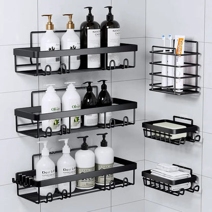 6pc Metal Bath Storage Set