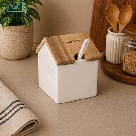 Ceramic House Sugar Pot