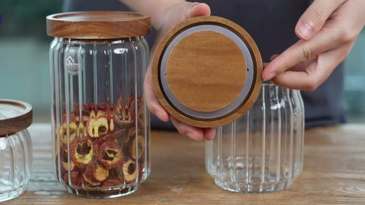 3pc Glass Pantry Set