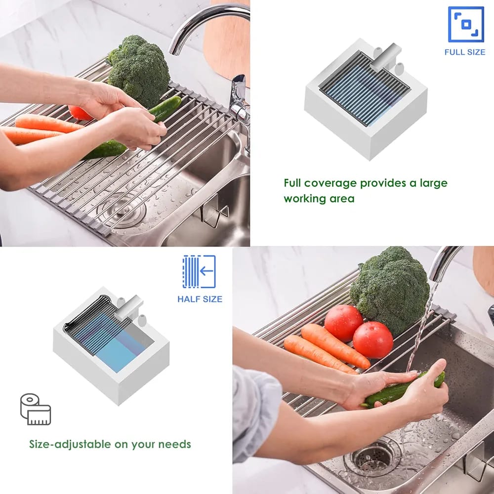 Roll-Up Sink Drainer