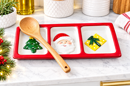 Ceramic Holiday Tray