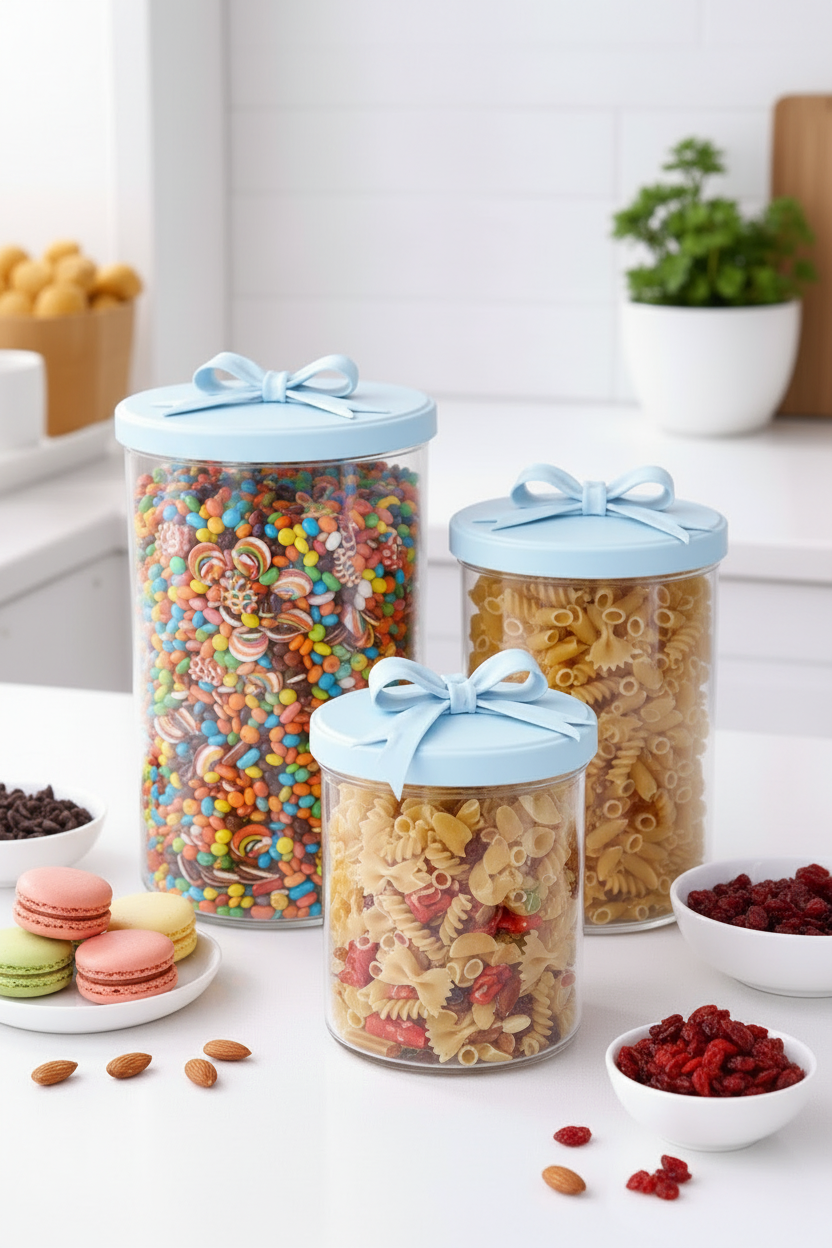 3pc Plastic Pantry Set