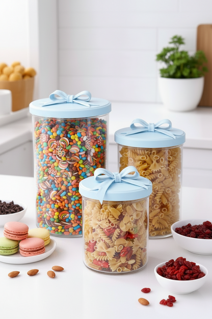 3pc Plastic Pantry Set
