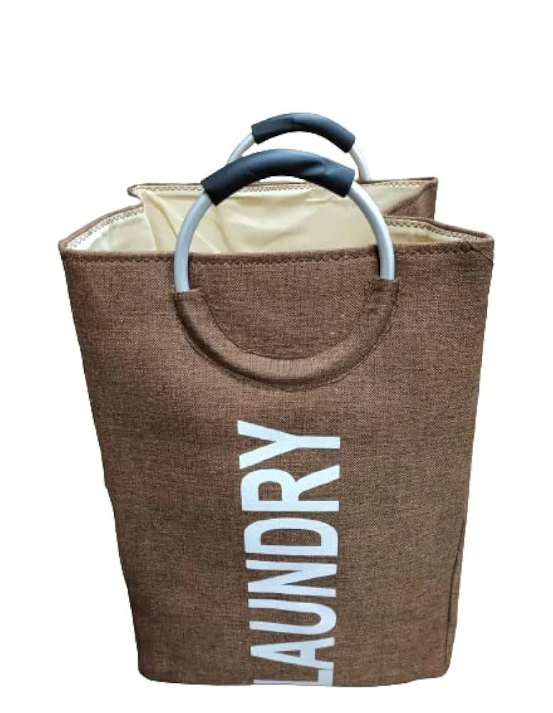 Laundry Basket with Metal Handle