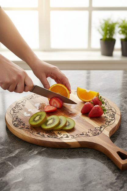 Floral Cutting Board