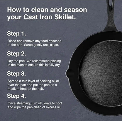 Pre-Seasoned Cast Iron Skillets