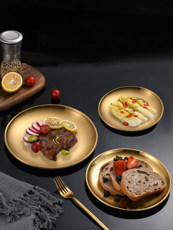 Gold Stainless Steel Dinnerware