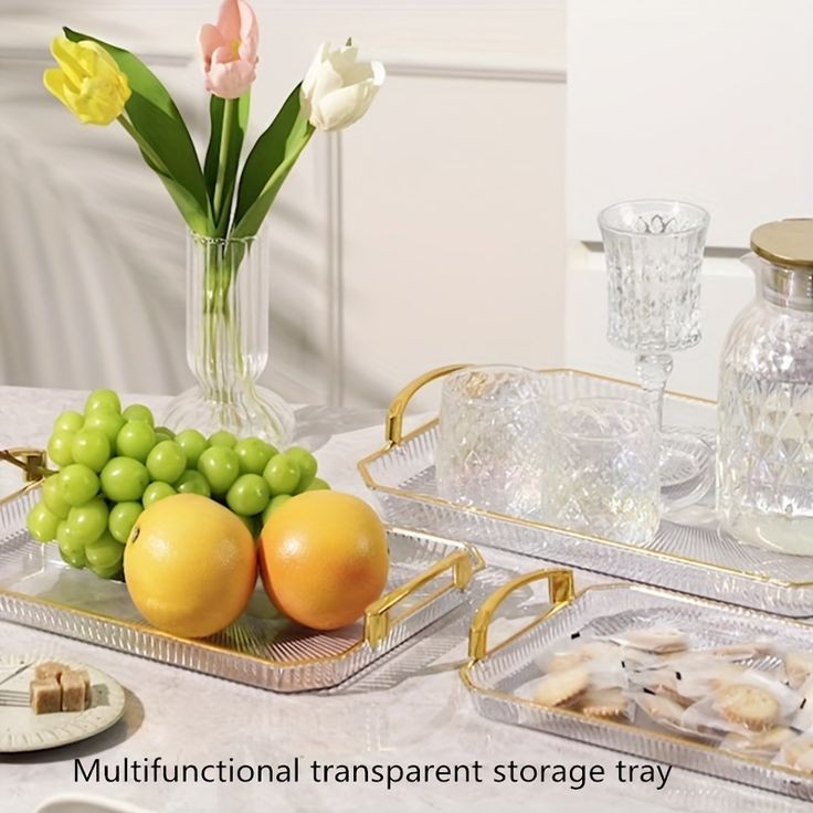 Rectangular Acrylic Serving Tray