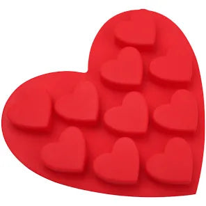 Silicone Heart-Shaped Ice Trays (2 pc)